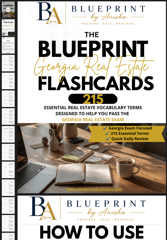 Real Estate Licensing Exam Flashcards